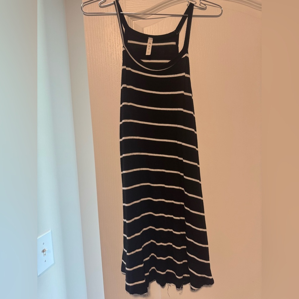 Black and White Striped top MST L